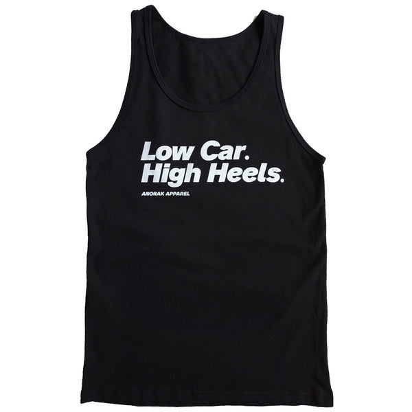 Low Car. High Heels.™ Unisex Tank