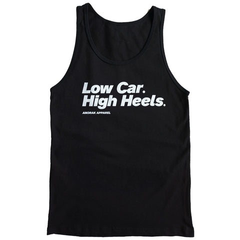 Low Car. High Heels.™ Unisex Tank